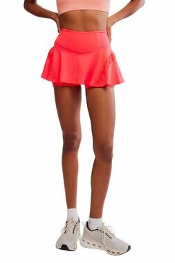 Free People FP Movement Pleats & Thank You Skort M Red NWT $78 Tennis